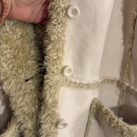 Y2K Cato Faux Suede & Shearling Exposed Seams Women’s Coat/Winter Jacket Size XL - Picture 16 of 17